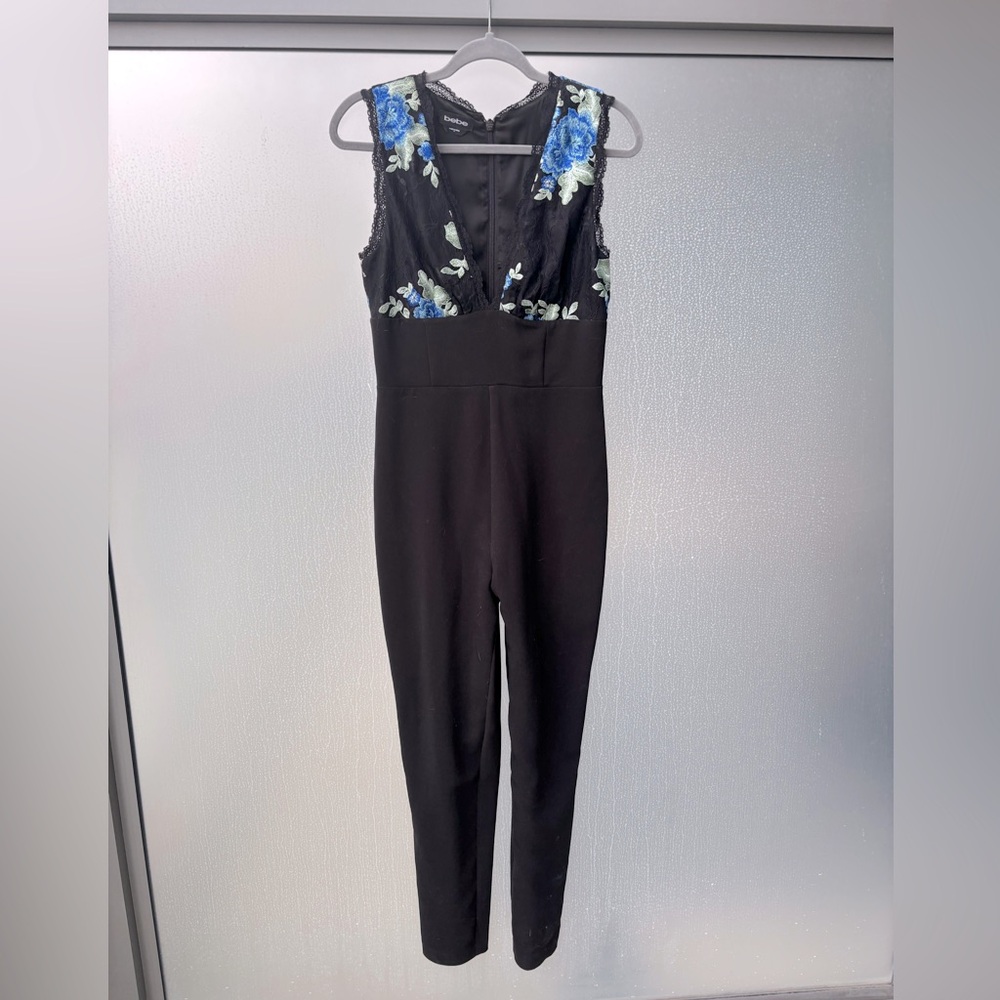 Bebe | Floral V Jumpsuit